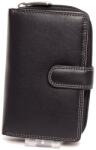 VISCONTI fekete-barna női bőr pénztárca (CD-22 Blk G/Taupe Colorado)