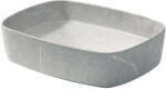 Welland Y9673P pultra építhető mosdókagyló - 49 x 37 cm - szürke márvány (9673-P-321)
