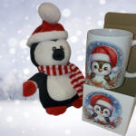  Pingvin plüss és bögre ajándékcsomag (BF_003)