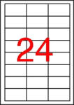 APLI Etikett, 64, 6x33, 8 mm, poliészter, időjárásálló, fehér, APLI, 2400 etikett/csomag (12966) - iroszer24