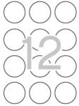 APLI Etikett, 60 mm kör, színes, APLI, neon sárga, 240 etikett/csomag (02866) - iroszer24