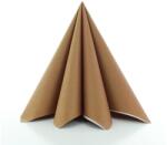 Mank textilhatású szalvéta 40x40 cm 50 lap/csomag - bronz