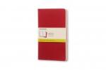 Moleskine jegyzetfüzet cahier 3DB CH118 piros "L" SIMA