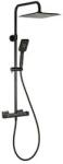 Valvex Set dus perete baterie termostatica CUBUS BLACK COLUMN 2447130 VALVEX (2447130)