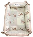 Deseda Reductor personalizat bebe bed nest deseda ursuleti bej in carouri