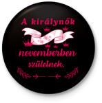 printfashion Szülinap királynők szalag pink - Kitűző, hűtőmágnes - Fekete (16866237)