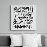 printfashion Karácsonyfa dísz - Vászonkép - Fehér (16872992)