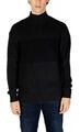 Calvin Klein Pulóverek MIXED STITCH HIGH J30J326204 Fekete EU XXL