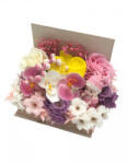 Eventissimi® Aranjament Floral in Carte EVENTISSIMI - Flori din Sapun si Bebe, Roz (CF-017)