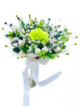 Eventissimi® Buchet de Flori Mic Personalizabil cu Plante Uscate (Verde Alb) (BF-167)
