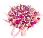 Eventissimi® Buchet personalizabil din flori naturale uscate (Roz Mov) (BF-159(24))