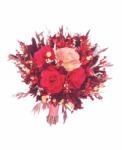 Eventissimi® Buchet de Flori Eventissimi - Plante Uscate, Rosu Roz (BF-052)