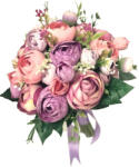 Eventissimi® Buchet de Flori EVENTISSIMI - 17 Bujori, Multicolor (BF-004)