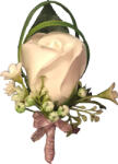 Eventissimi® Cocarda Trandafir Sapun EVENTISSIMI - Alb (CC-002)