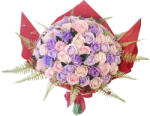 Eventissimi® Buchet de Flori EVENTISSIMI - 79 Trandafiri Sapun, Roz Mov (BF-033)