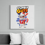 printfashion Stumble guys polar bear - Vászonkép - Fehér (16869224)