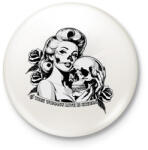 printfashion A true woman's love is eternal - Kitűző, hűtőmágnes - Fehér (16869192)