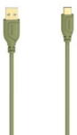 Hama "Flexi-Slim" USB-C Cable, USB 2.0, 480 Mbit/s, Turtle Green, 0.75 m (HM200637)