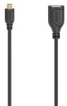 Hama "Flexi-Slim" Micro-USB-OTG Cable, USB 2.0, 480 Mbit/s, 0.15 m (HM200613)