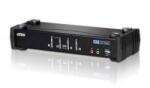 ATEN ATEN CS1764A 4-Port DVI USB 2.0 KVMP Switch, 4x DVI-D Cables, 2-port Hub, Audio (CS1764A-AT-G)