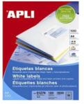 APLI ETICHETE AUTOADEZIVE ALBE APLI A4, colturi rotunjite