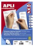 APLI ETICHETE AUTOADEZIVE ALBE APLI EXPRESS MAILING A4, colturi drepte