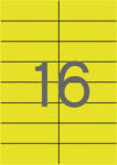 APLI Etikett, 105x37 mm, színes, APLI, sárga, 320 etikett/csomag (LCA1595) - fapadospatron