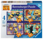 Ravensburger 4 in a Box Puzzle - Minyonok 4 (12, 16, 20 és 24 db) (11055)