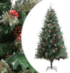 vidaXL Brad cu conuri 225 cm verde (340528)