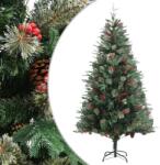vidaXL Brad cu conuri 195 cm verde (340527)