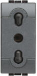 Legrand Priza bivalenta italiana standard Living Light 1M, antracit (L4180-EU)