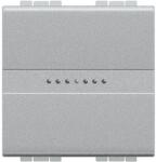 Legrand Intrerupator cap cruce axial Living Light 1P 16A 2M Aluminiu (NT4054M2)