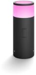 Philips Stalp iluminat exterior LED RGBW integrat Philips Calla HUE, extensie 17423/30/P7, control inteligent cu Hue Bridge, 8W (49W), 600 lm, lumina alba/color, IP65, 252 mm, aluminiu, Crom mat, 871869616799