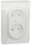 Schneider Electric Priza dubla 2P 16A alb (NU206318)