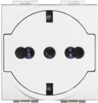 Legrand Priza plata Living Light 2P+T, 10/16A, alb (N4140/16F)