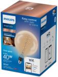 Philips Bec LED inteligent vintage Smart LED Philips filament transparent, Wi-Fi, Bluetooth, G200, E27, 6.7W (40W), 470 lm, lumina alba reglabila (2700-6500K), 8719514372146 (871951437214600)