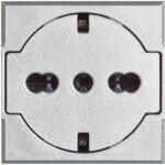 Legrand Priza plata Axolute 2P+T, 10/16A, aluminiu (HC4140/16F)