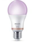 Philips Bec LED RGB inteligent Philips Smart A60, Wi-Fi, E27, 8.5W (60W), lumina alba si colorata (2200-6500K), 8720169170933 (872016917093300)