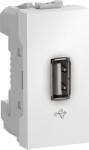 Schneider Electric Priza USB 2.0 transfer date Unica, 1M, Alb (MGU3.429.18)