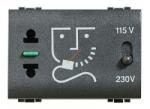 Legrand Priza de ras cu transformator Living Light, 3M, Antracit (L4177)