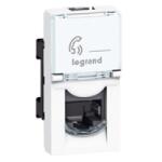 Legrand Priza de date RJ45 C6 Ftp, Mosaic, 1M Alb Antibacterian (076582)