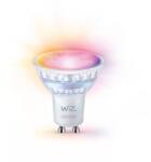 Philips Bec LED inteligent Wiz Colour, 4.7W (50W), GU10, 345 lm, Wi-fi, lumina alba si colorata, 8720169076761 (872016907676100)