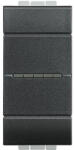 Legrand Intrerupator simplu axial borne automate Living Light 10A, 1M Antracit (L4051AN)