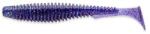 FISHUP U-Shad 2.5" (9pcs. ), #060 - Dark Violet/Peacock & Silver (FHL10022132)