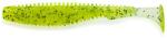 FISHUP U-Shad 2.5" (9pcs. ), #055 - Chartreuse/Black (FHL10022116)