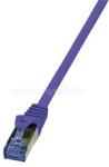 LogiLink Patch kábel PrimeLine, Cat. 6A, S/FTP, lila, 0, 25 m (LOGILINK_CQ301VS) (LOGILINK_CQ301VS)