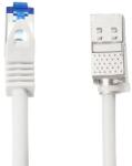 LogiLink Patch cord S/FTP LOGILINK Cat6a, prelungitor, LSZH, cupru, 15 m, gri, AWG26, dublu ecranat (CC5102S) - evomag