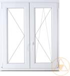 Delta Műanyag Ablak Középen Felnyíló Bukó-nyíló Jobb 120x150cm Fehér 5lk K=1, 1 Kilinccsel