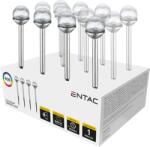 Entac Szolár Kerti Lámpa 34 Cm Acél üveg Fej 1led Rgb (egsl-ss1lc34rgb-pdq)