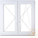 Delta Műanyag Ablak Középen Felnyíló Bukó-nyíló Jobb 150x150cm Fehér 5lk K=1, 1 Kilinccsel